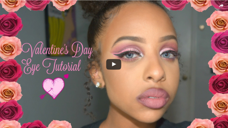 Valentines Day Inspired Pink Cut-Crease